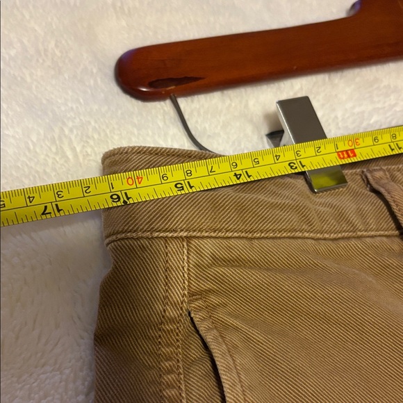 NWOT- GAP Brown Mid Rise Twill Barrel Trousers, Never worn - Picture 9 of 13